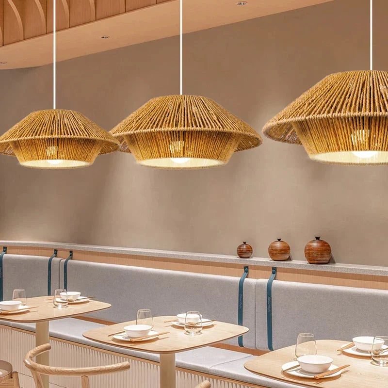 Japanese Textured Pendant Light Cadnox
