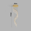 Spiral Cascade Crystal Chandelier Lalix – 12-Tube, Ø40cm