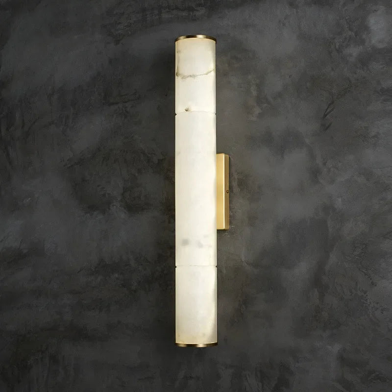 Hand-Finished Marble Copper Wall Sconce Evix – Product Detail, 80cm Model
