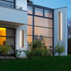 Minimalist Aluminum Linear Outdoor Wall Light Velantho - Facade Lifestyle