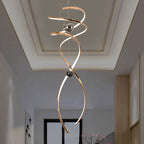 Polished Gold Sculptural Pendant Light Zenara – Lifestyle View 4