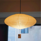 Japanese Washi Paper Disc Pendant Light – Kamitori – Hero Shot