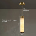 Italian Marble & Brass Pendant Light Fuaelion – 1 Head Dimensions