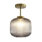 Glass Retro Ceiling Light Halnox
