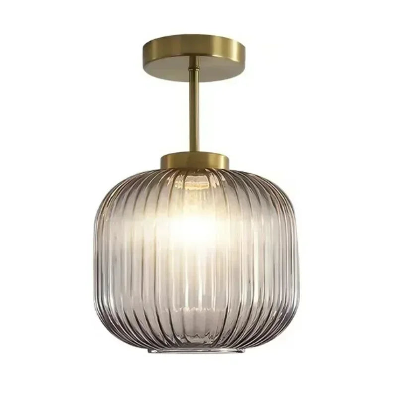 Glass Retro Ceiling Light Halnox