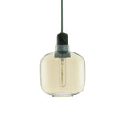 Czaelindra pendant light – Amber + Green Marble finish, Short silhouette