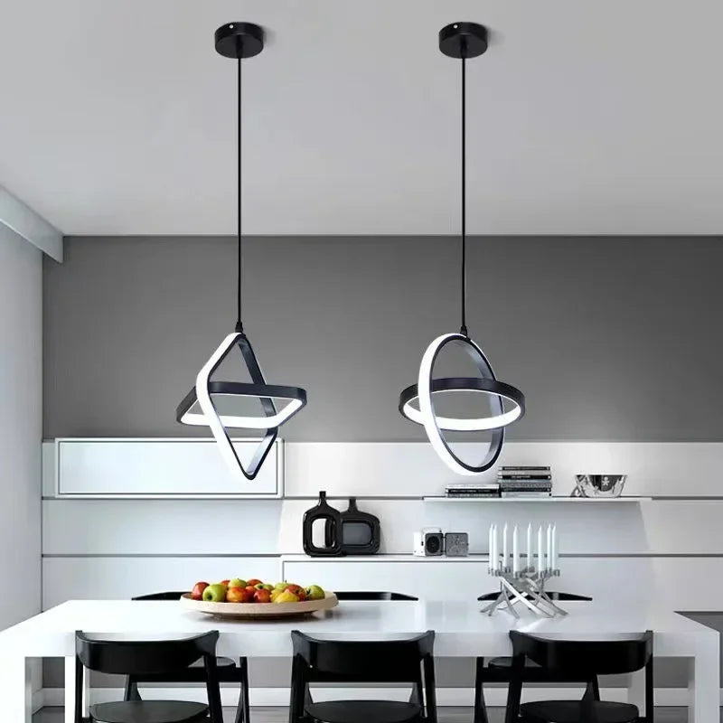 Modern Aluminum Square Pendant Light Telvoria – Product Detail 13