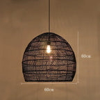 Sculptural Bamboo Woven Pendant Light Velorin – Product Detail 12