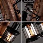 Industrial Iron Wood Chandelier Tuarvex – Lifestyle View 4