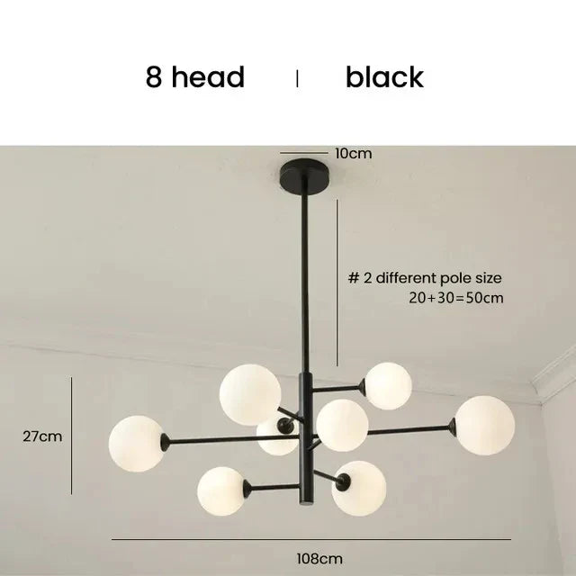 Sculptural Branch Globe Chandelier - Solindra