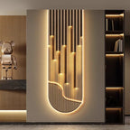 Hand-Finished Copper Linear Wall Sconce Kyran – Lifestyle View 4