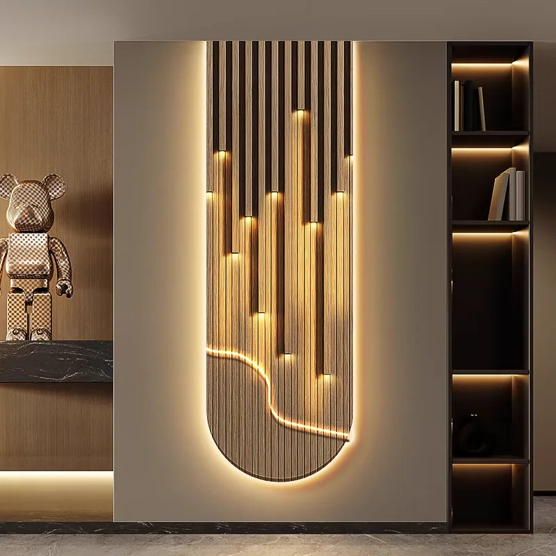 Hand-Finished Copper Linear Wall Sconce Kyran – Lifestyle View 4