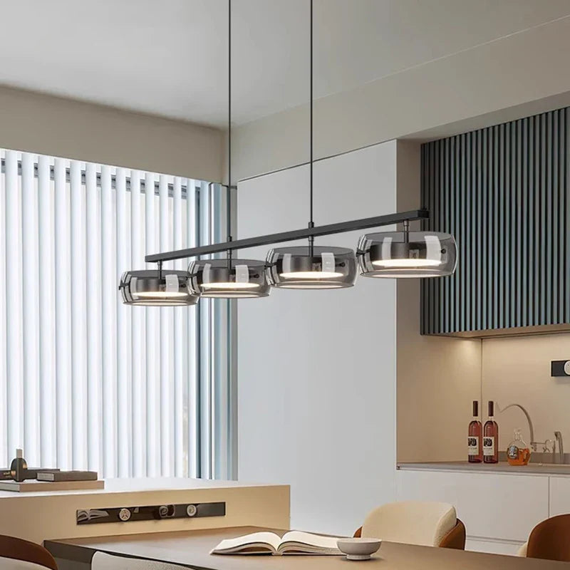 Minimalist Linear Flush Pendant Light Casovex – Product Detail 5