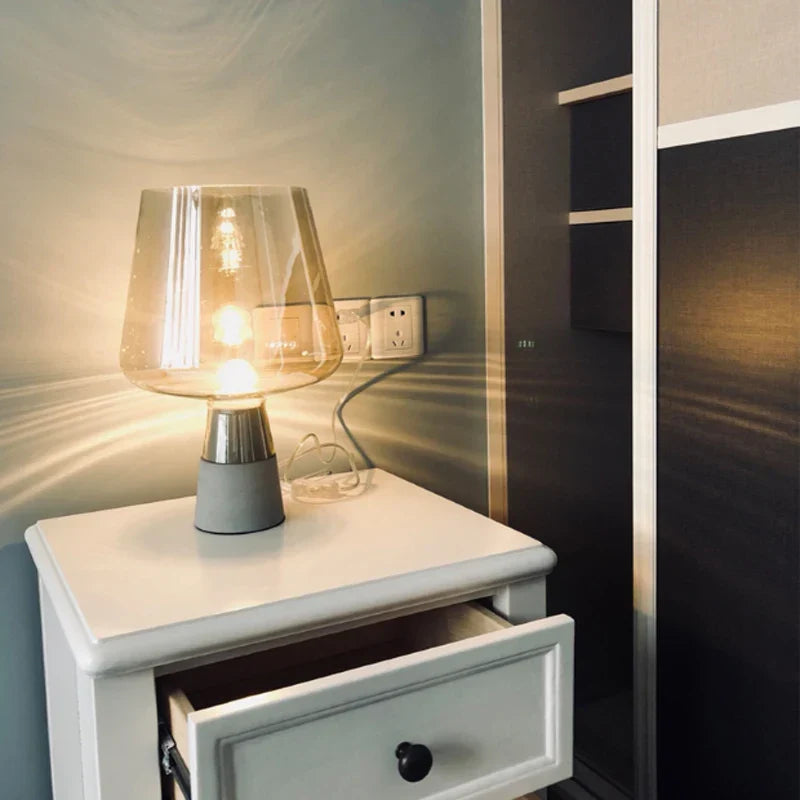 Mouth-Blown Glass Table Lamp Dervix – Product Detail 5