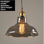 Industrial Glass Dome Pendant Light – Domaris – Product Detail 8