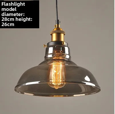 Industrial Glass Dome Pendant Light – Domaris – Product Detail 8