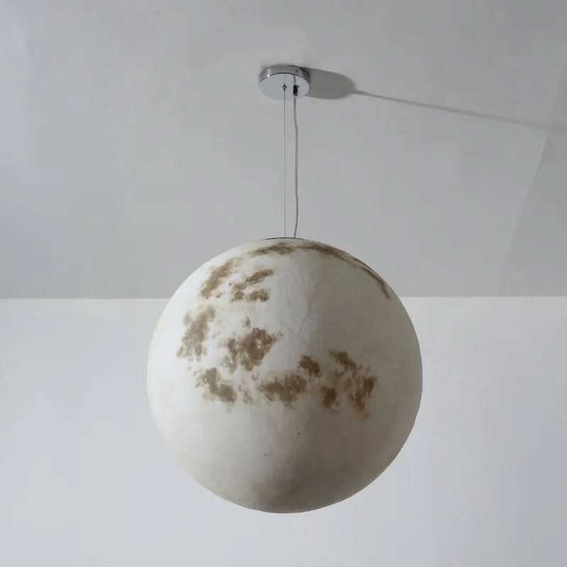 Lunar Textured Acrylic Globe Pendant Celestio – Product Detail 7