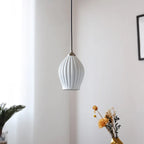 Gorvex Ceramic Globe Pendant – White Finish, 7-Light Cluster
