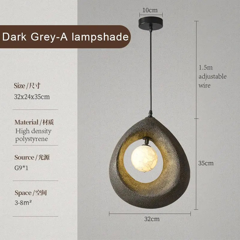 Minimal Polymer Dome Pendant Light Dsaeloria – Product Detail 12