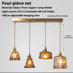 Textured Amber Glass Pendant Light Lumara – Product Detail 8