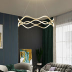 Sculptural Wave Aluminum LED Pendant Light – Dovelux – Product Detail 11