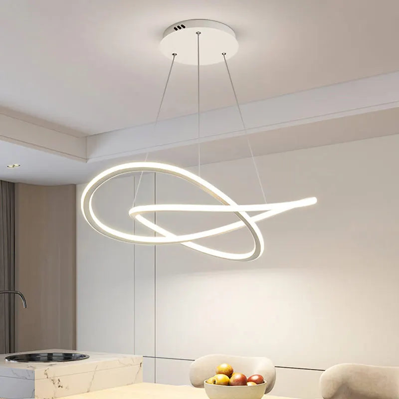 Nordic Infinity-Loop Pendant Light Qxaelinth – View 1