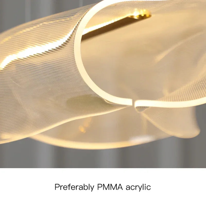 Close-up of the woven mesh-effect PMMA diffuser panel
