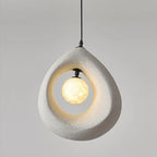 Minimal Polymer Dome Pendant Light Dsaeloria – Lifestyle View 4