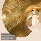 Hammered Gold Metal Pendant Light Aelindor – Product Detail 6