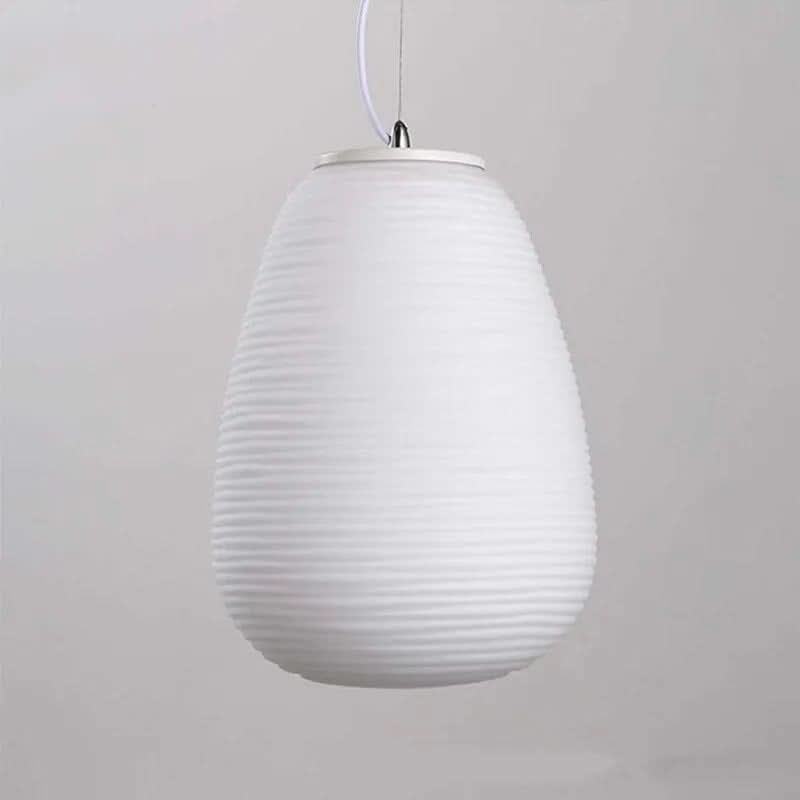 Scandinavian Ribbed Opal Pendant Light Solvik – Product Detail 6