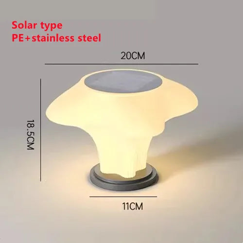 Sculptural Fluted Solar Pillar Light - Solvara