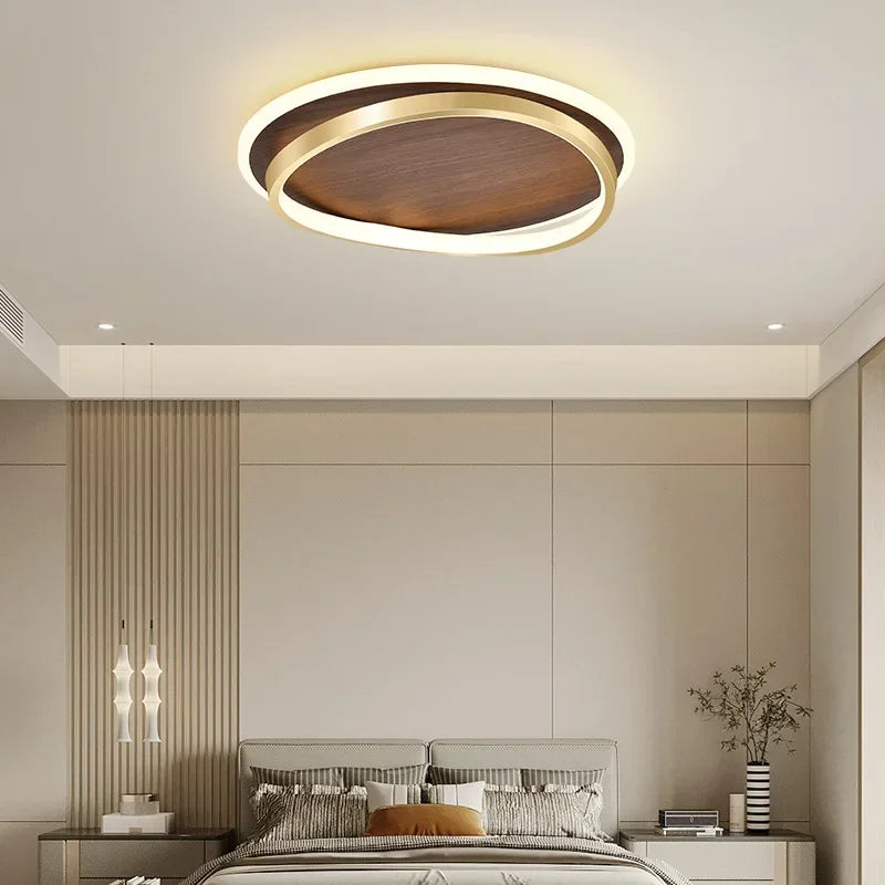 Solid Wood Aluminum Flush Mount Glorion – Hero Shot