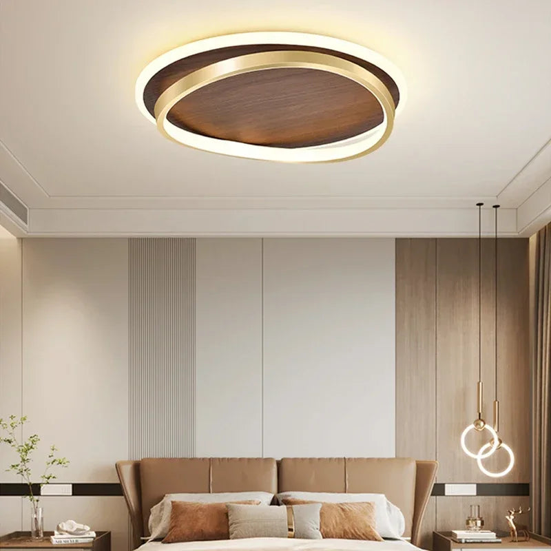 Solid Wood Aluminum Flush Mount Glorion – Product Detail 7