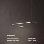 Geometric Copper Linear Pendant Light Solvex – Product Detail 5