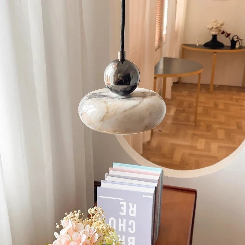 Marble Pebble Pendant Light Eyanthros – Lifestyle Hero Shot