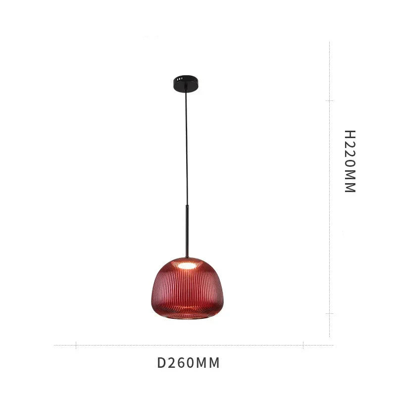 Vibrant Colored Glass Pendant Light Falion – Product Detail 7