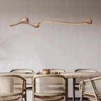 Natural Wood Drum Pendant Light Havendrix – Product Detail 5