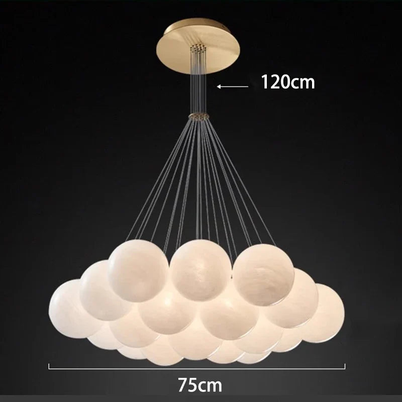 Frosted Glass Bubble Cluster Chandelier – Pbelion – Product Detail 6