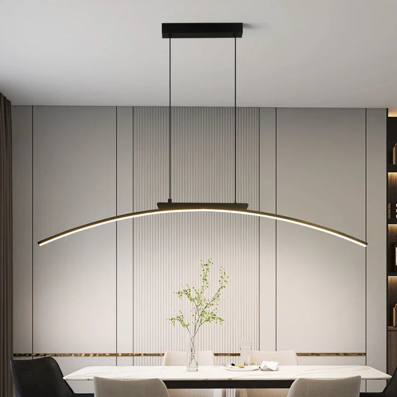 Arched LED Linear Pendant Light – Curvion – Hero Shot