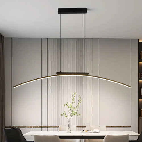 Arched LED Linear Pendant Light – Curvion – Hero Shot