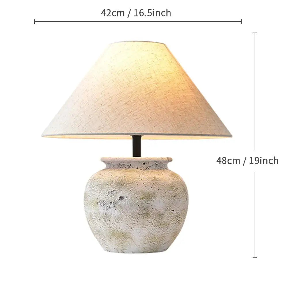 Hand-Formed Ceramic Bedside Lamp Kanzo – Lifestyle View 4