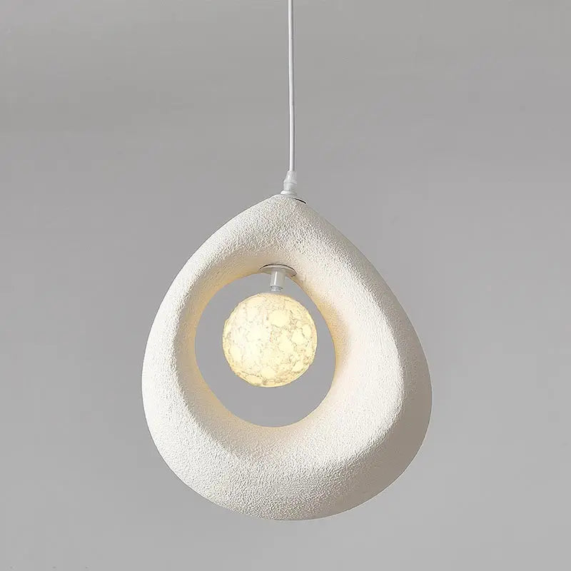 Minimal Polymer Dome Pendant Light Dsaeloria – Lifestyle View 3