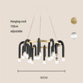 Minimalist Aluminum Linear Chandelier Velanto – Product Detail 9
