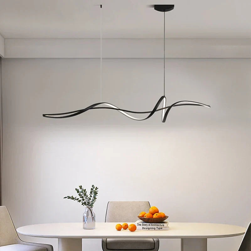 Minimalist Linear Acrylic Pendant Light Berlo – Product Detail 12