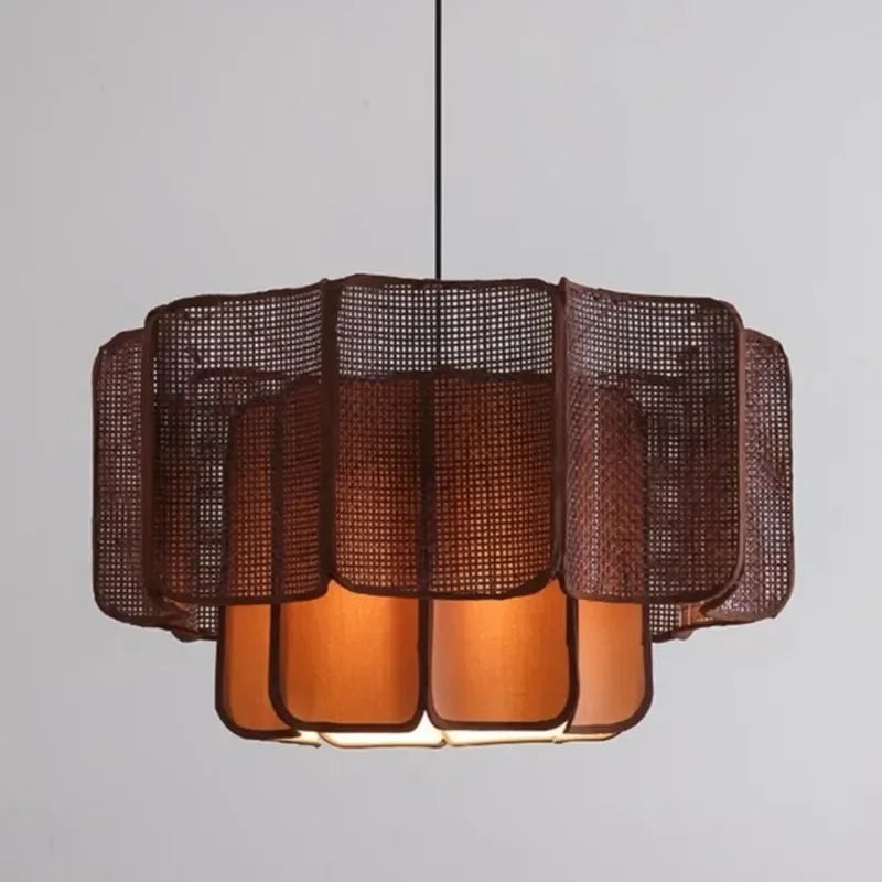 Minimalist Wicker Sphere Pendant Light Gtaelindra – Product Detail 6