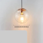 Warm Amber Glass Metal Pendant Light Corvane – Product Detail 14