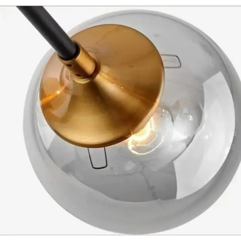 Glass Globe Sputnik Chandelier Szaelindra - 8-Head clear glass