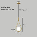 Modern Wire-Frame Glass Globe Pendant Light Veloran – Gold dimensions