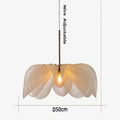Layered Fabric Petal Pendant Light Camlora – Ø50cm Dimension Chart