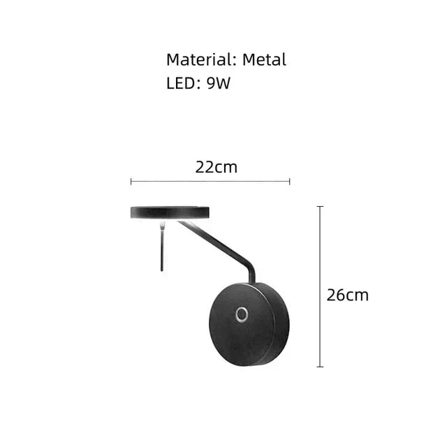 Matte Black Metal Wall Sconce Hernova – Product Detail 10